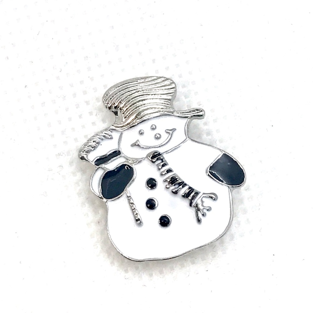 Snowman  snap button 20mm gingersnaps Christmas ASN20